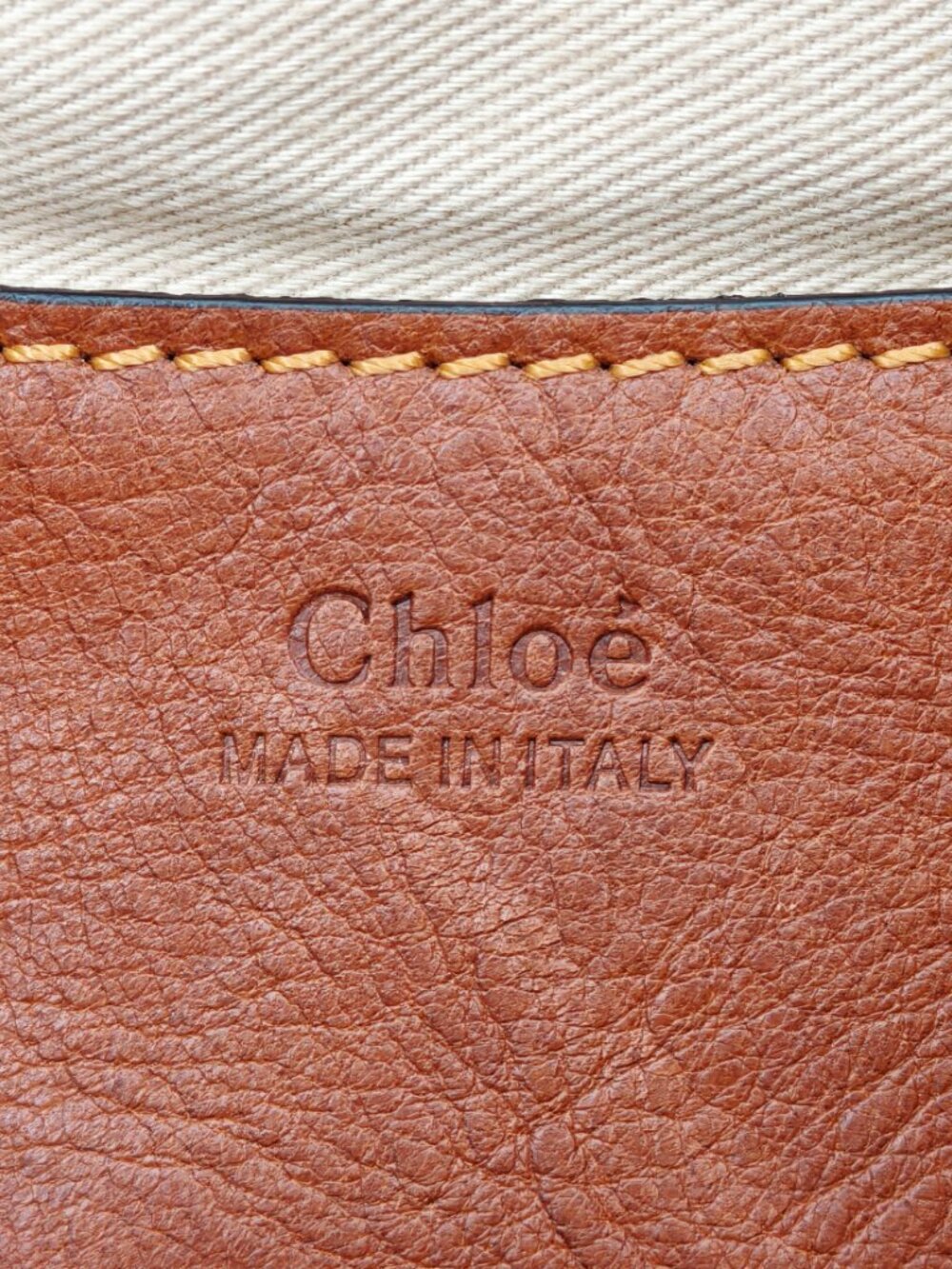 Chloé Suede Leather Shoulder Crossbody Bag Mustard Gold Medium - Picture 16 of 16